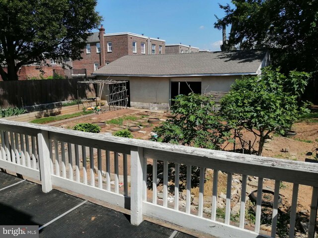 exterior space with a wooden deck