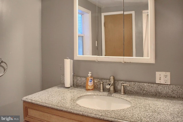 bathroom with vanity