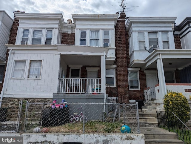 multi unit property with covered porch