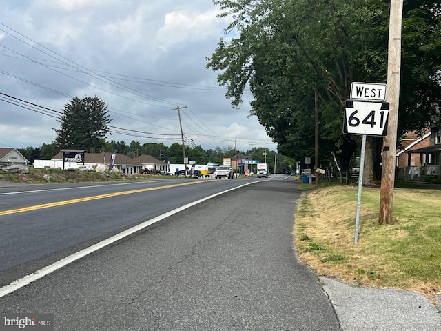 view of road