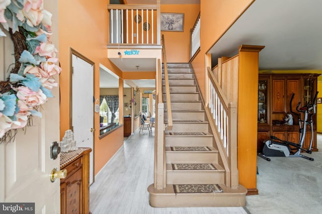 interior space with wood-type flooring