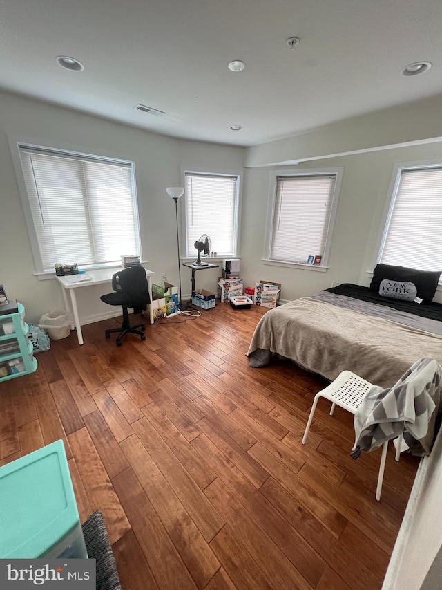 bedroom featuring hardwood / wood-style floors