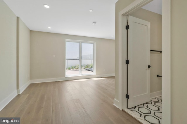 interior space featuring light hardwood / wood-style flooring