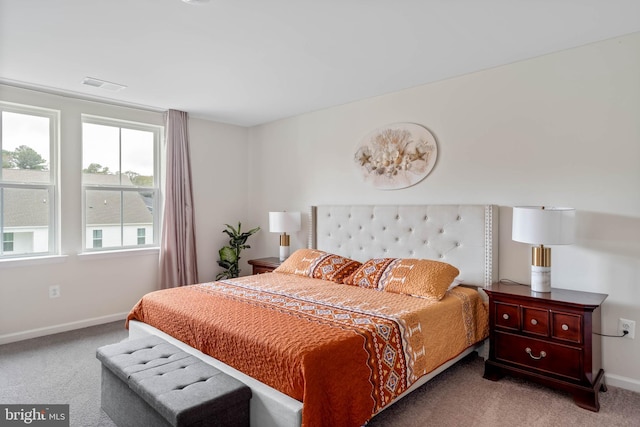 bedroom with carpet flooring