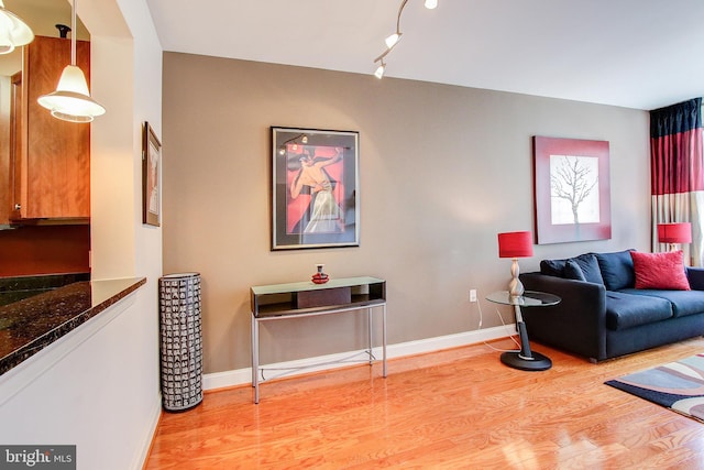 interior space with light wood-type flooring