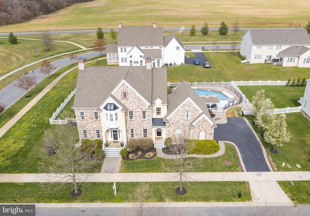 birds eye view of property