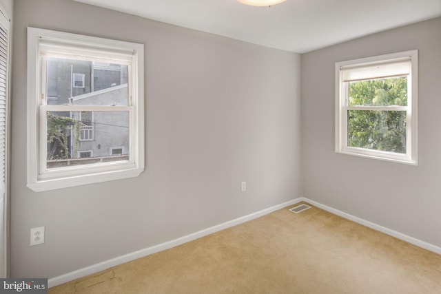 view of carpeted empty room