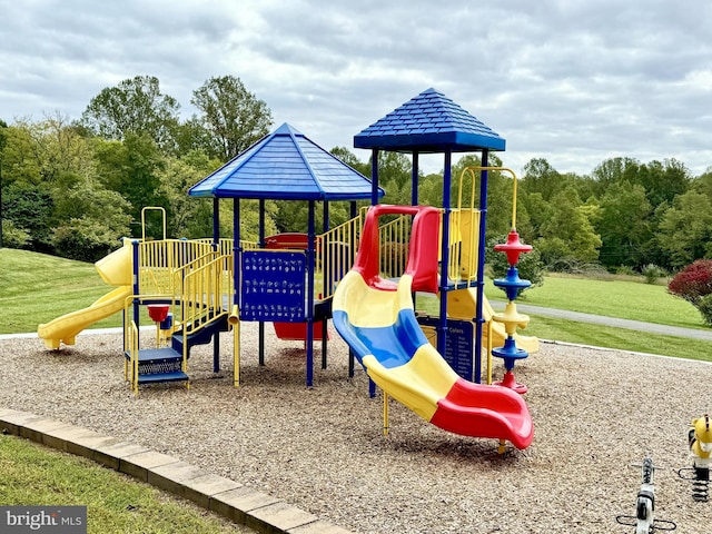 view of jungle gym