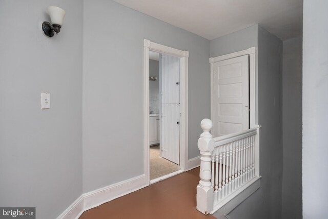 hall featuring light hardwood / wood-style flooring