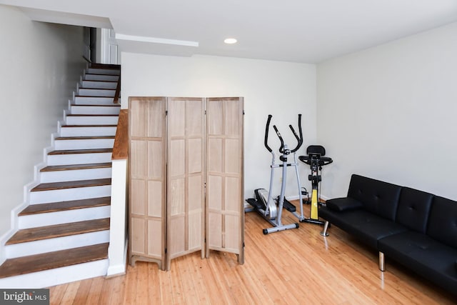 interior space featuring hardwood / wood-style floors