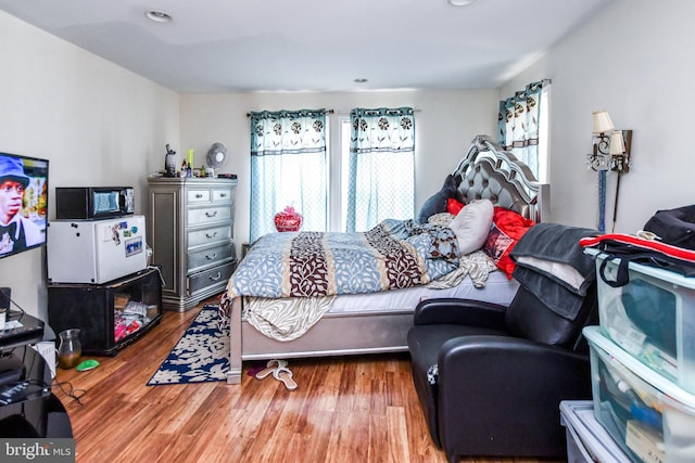 living room with hardwood / wood-style flooring