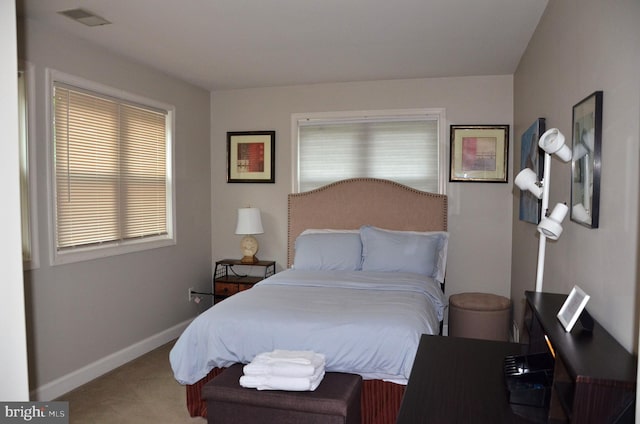 bedroom featuring carpet flooring