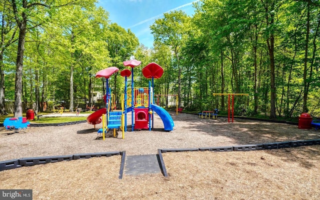 view of jungle gym