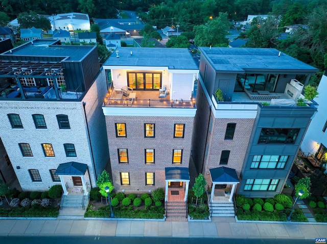 exterior space with a balcony