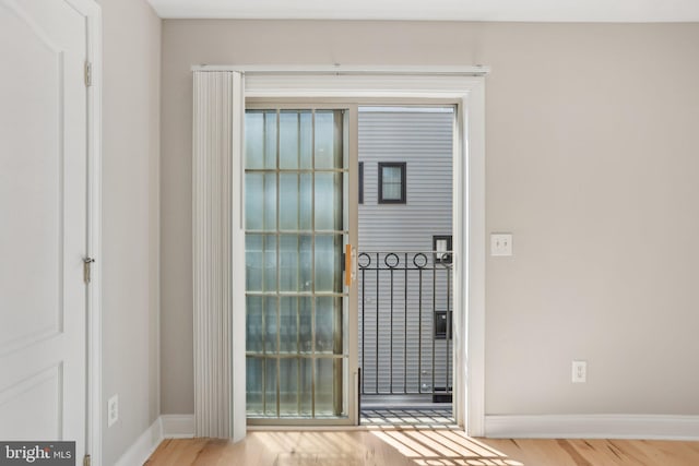 interior space featuring hardwood / wood-style floors