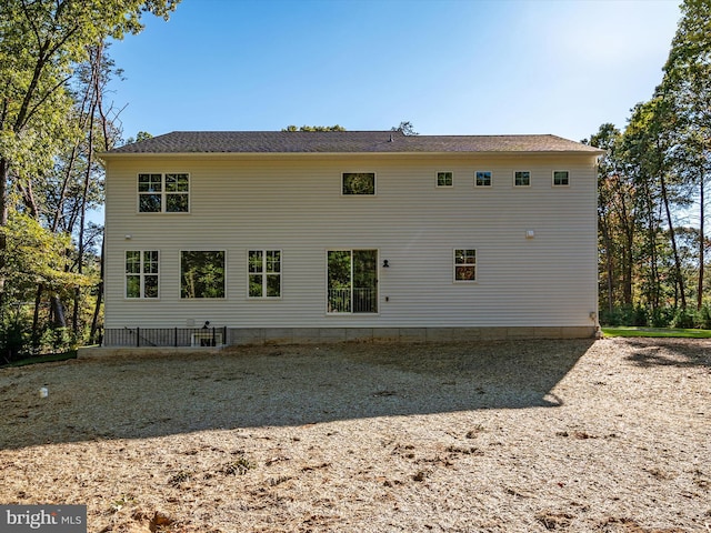 view of back of property