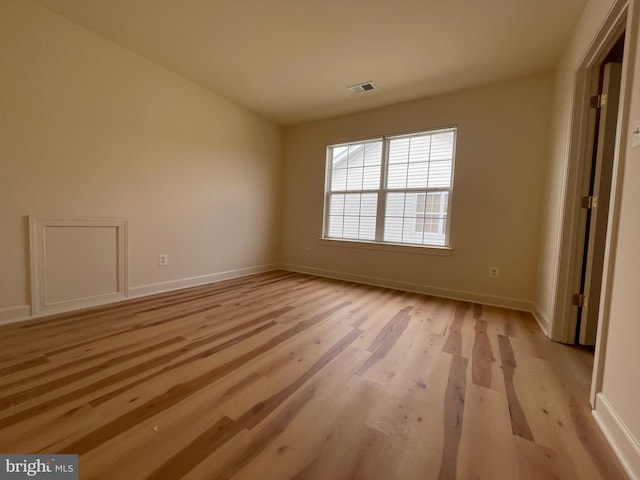 unfurnished bedroom with light hardwood / wood-style flooring