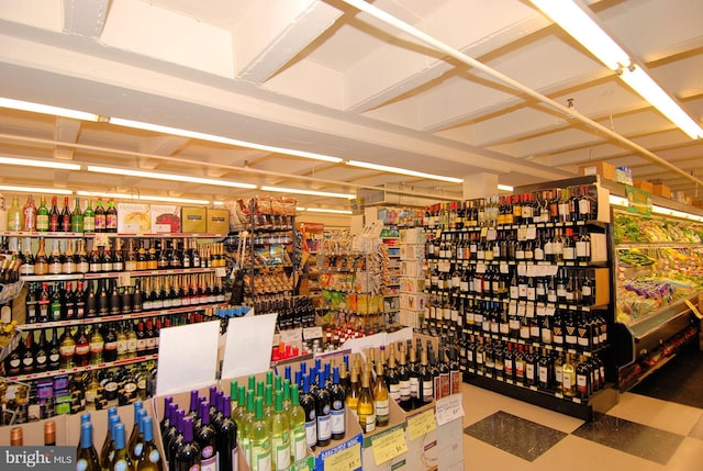 view of wine room