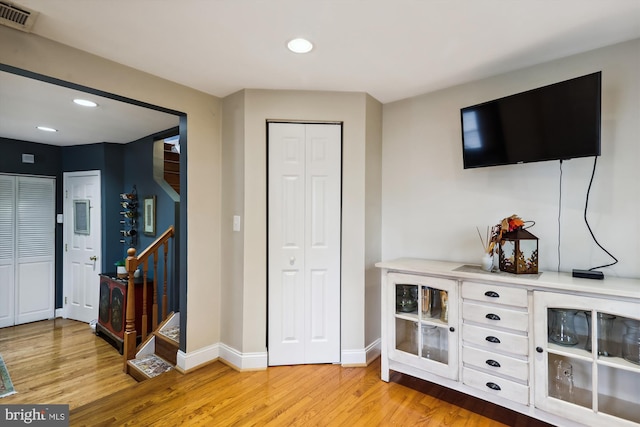 interior space featuring light hardwood / wood-style flooring