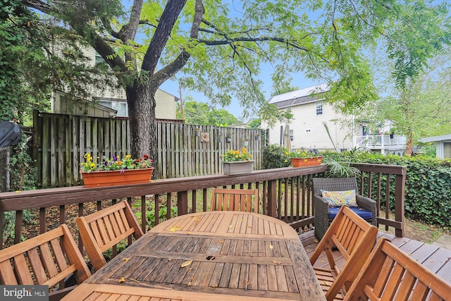 view of wooden terrace