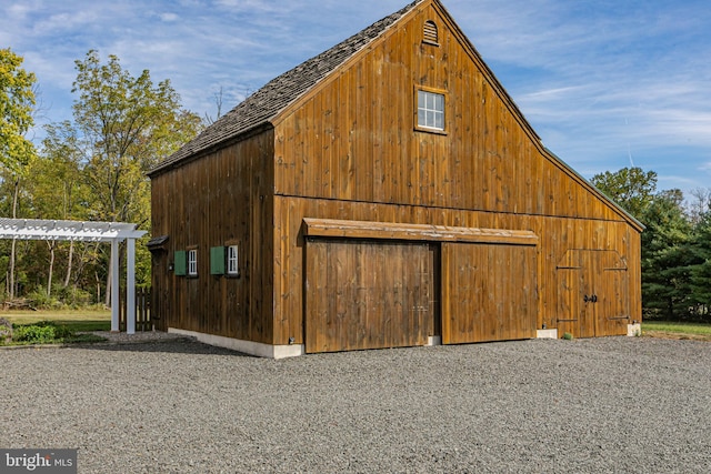 view of outbuilding