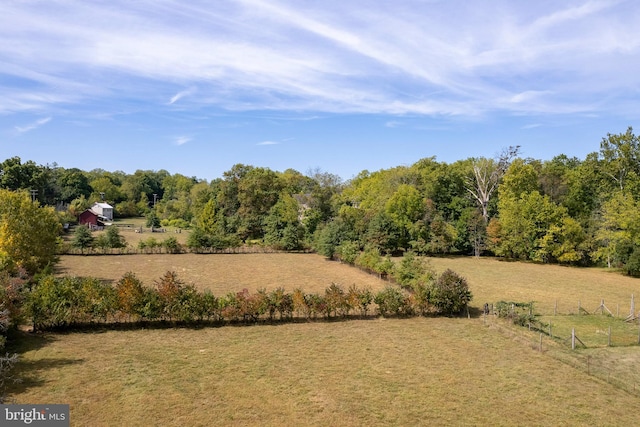 view of nature featuring a rural view