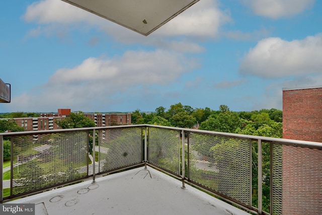 view of balcony