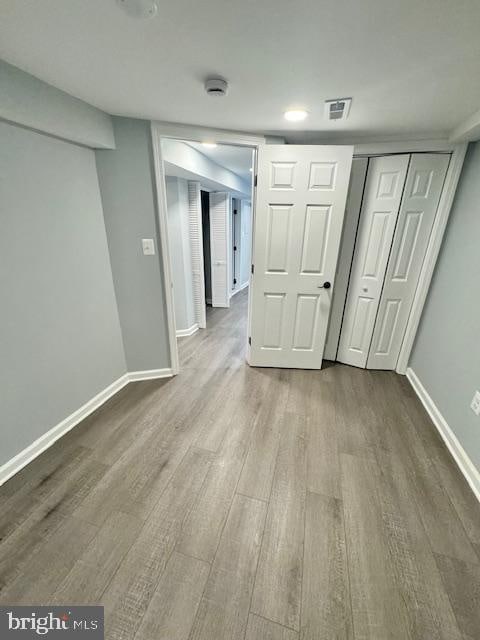 interior space with wood-type flooring