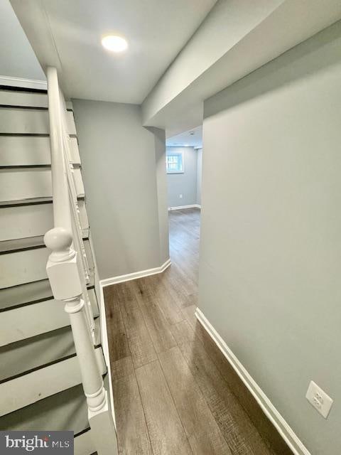 interior space featuring hardwood / wood-style floors