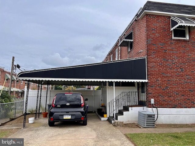 view of parking / parking lot