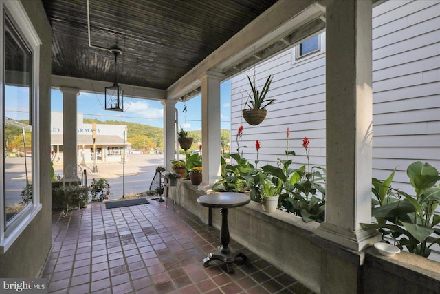 view of sunroom