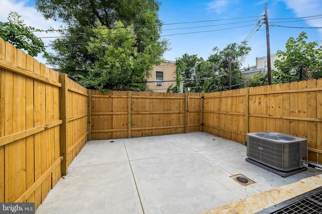 view of patio with cooling unit