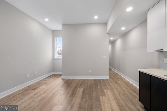 interior space featuring light hardwood / wood-style flooring