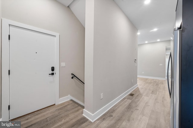 interior space featuring light hardwood / wood-style floors