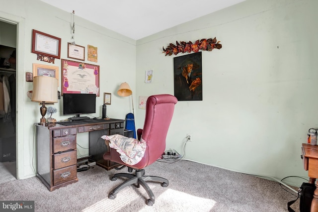 office with carpet floors