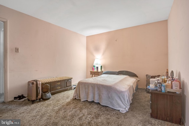 bedroom with carpet floors