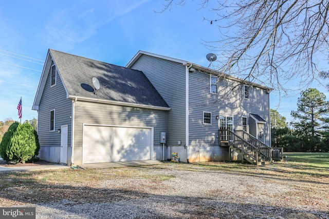 view of side of property