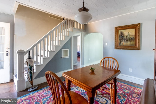 dining room featuring hardwood / wood-style flooring