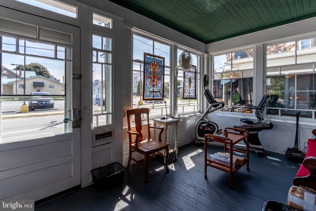 view of sunroom / solarium