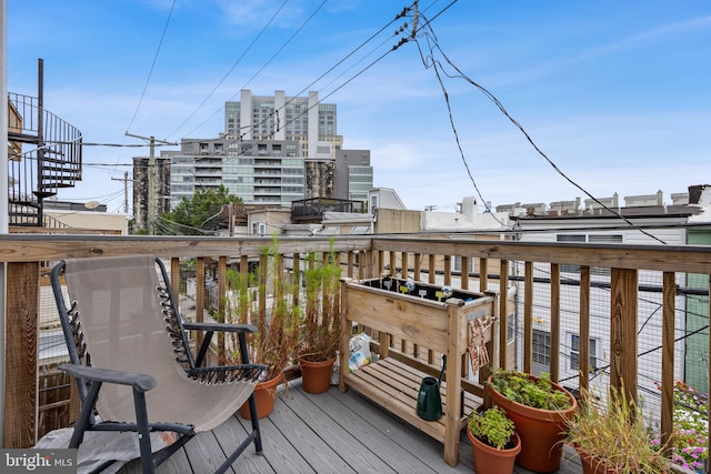 view of wooden terrace