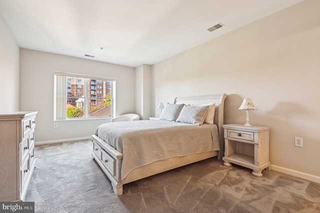 bedroom with carpet