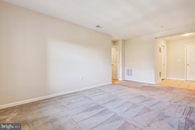 view of carpeted empty room