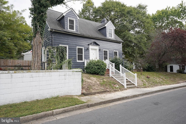 view of cape cod house