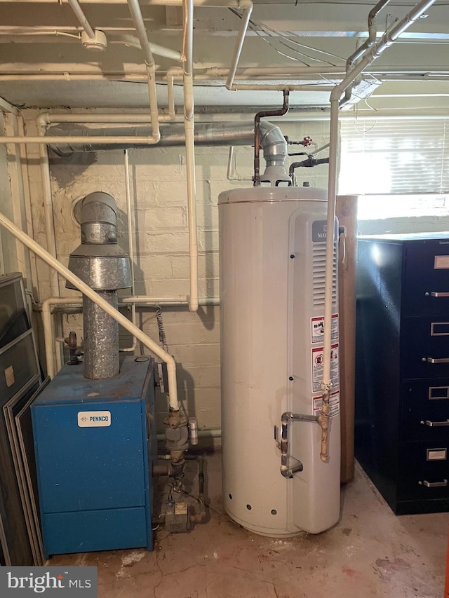 4527 S Dakota Ave NE, Washington, DC 20017 - utility room featuring gas water heater