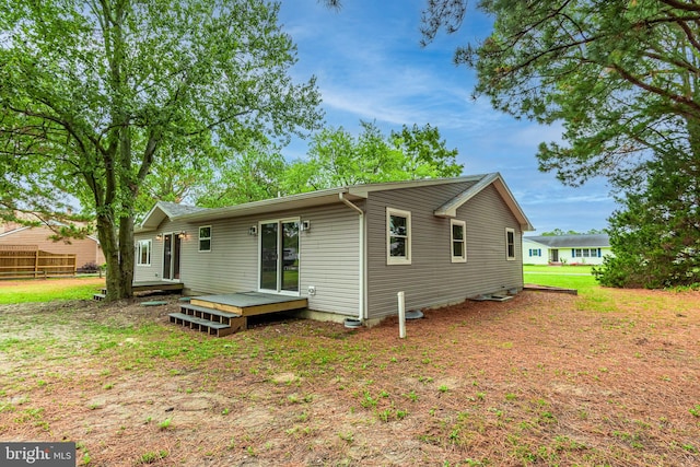 view of rear view of property