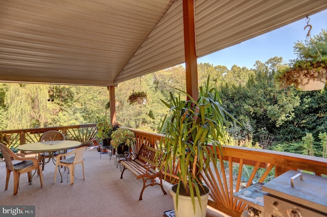 650 Bucks Church Rd, Newport, PA 17074 - view of patio featuring outdoor dining area and a deck