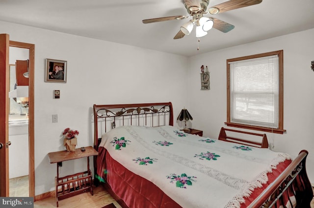 650 Bucks Church Rd, Newport, PA 17074 - bedroom featuring wood finished floors, a ceiling fan, and baseboards