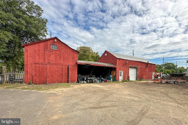 view of outbuilding