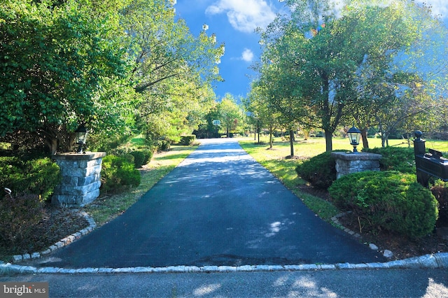 view of road