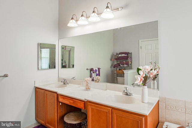 bathroom with vanity